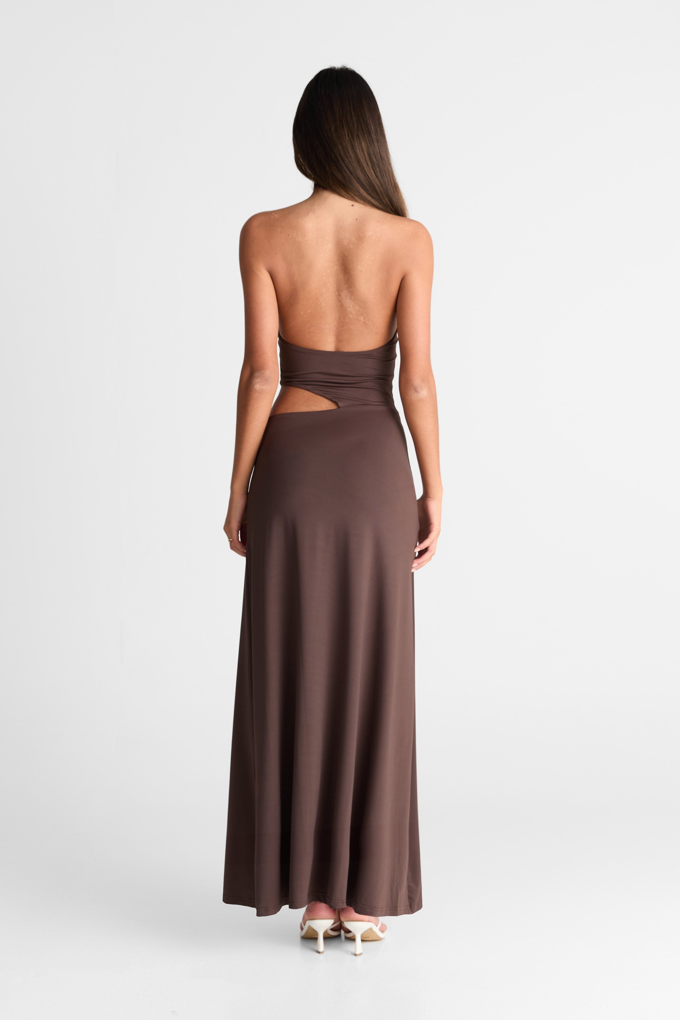 Robe Maxi Chocolat Aurora