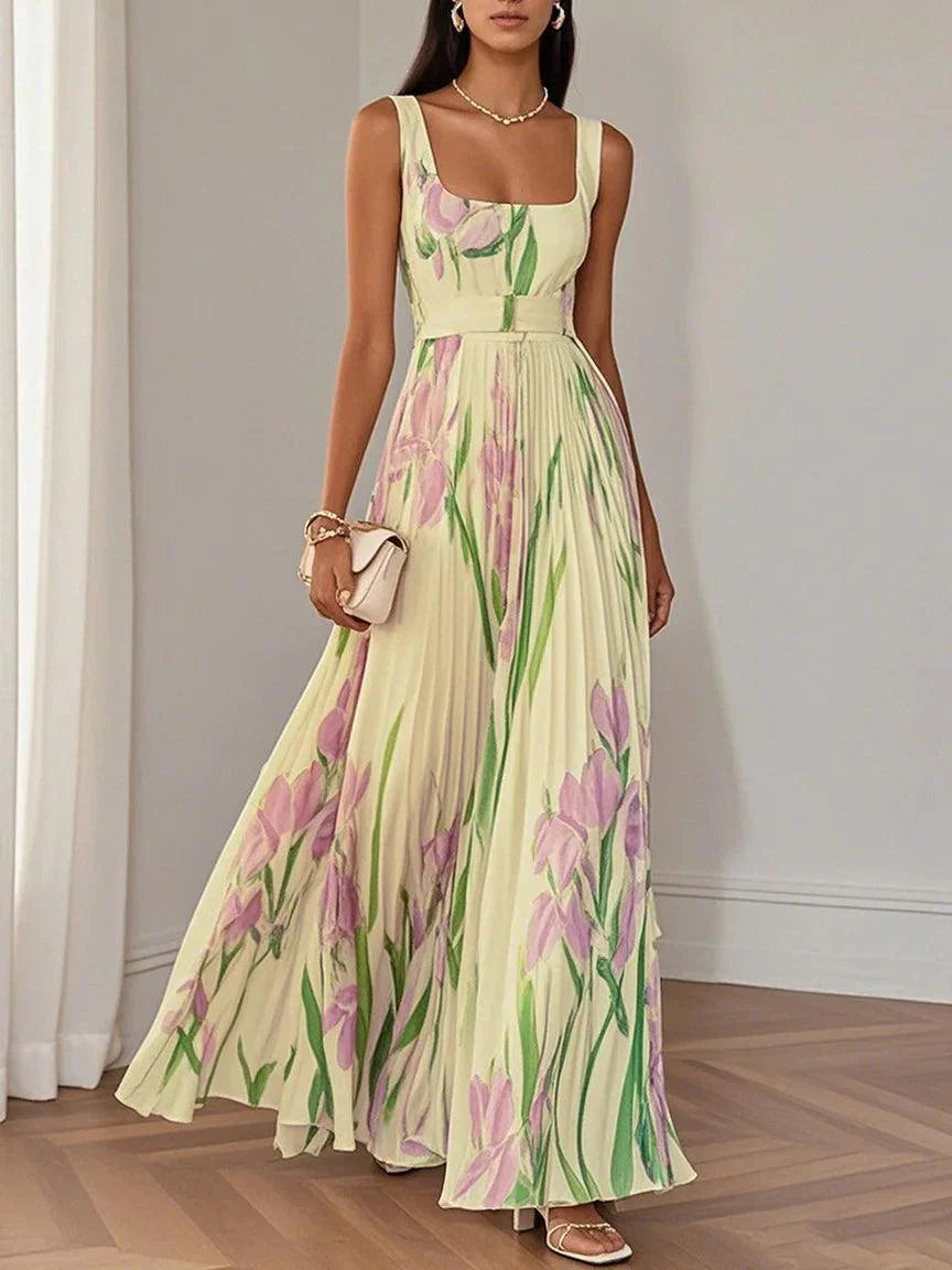 Liviana | Robe Maxi Plissée