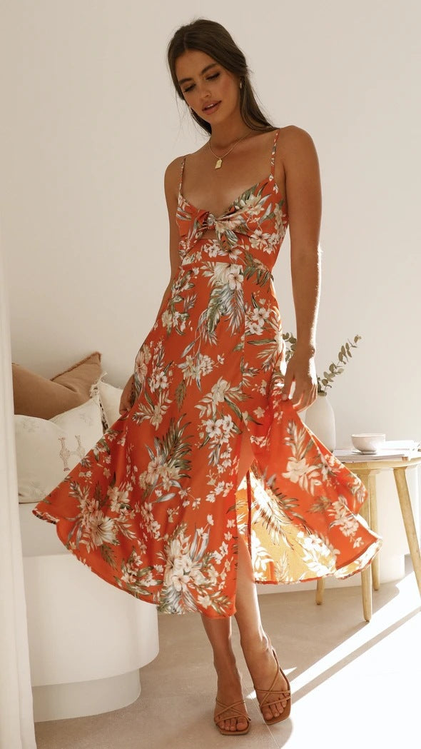 Flora | Robe midi romantique avec imprimé floral