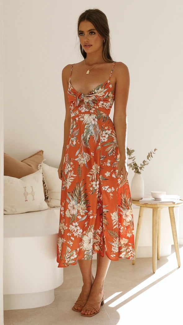 Flora | Robe midi romantique avec imprimé floral