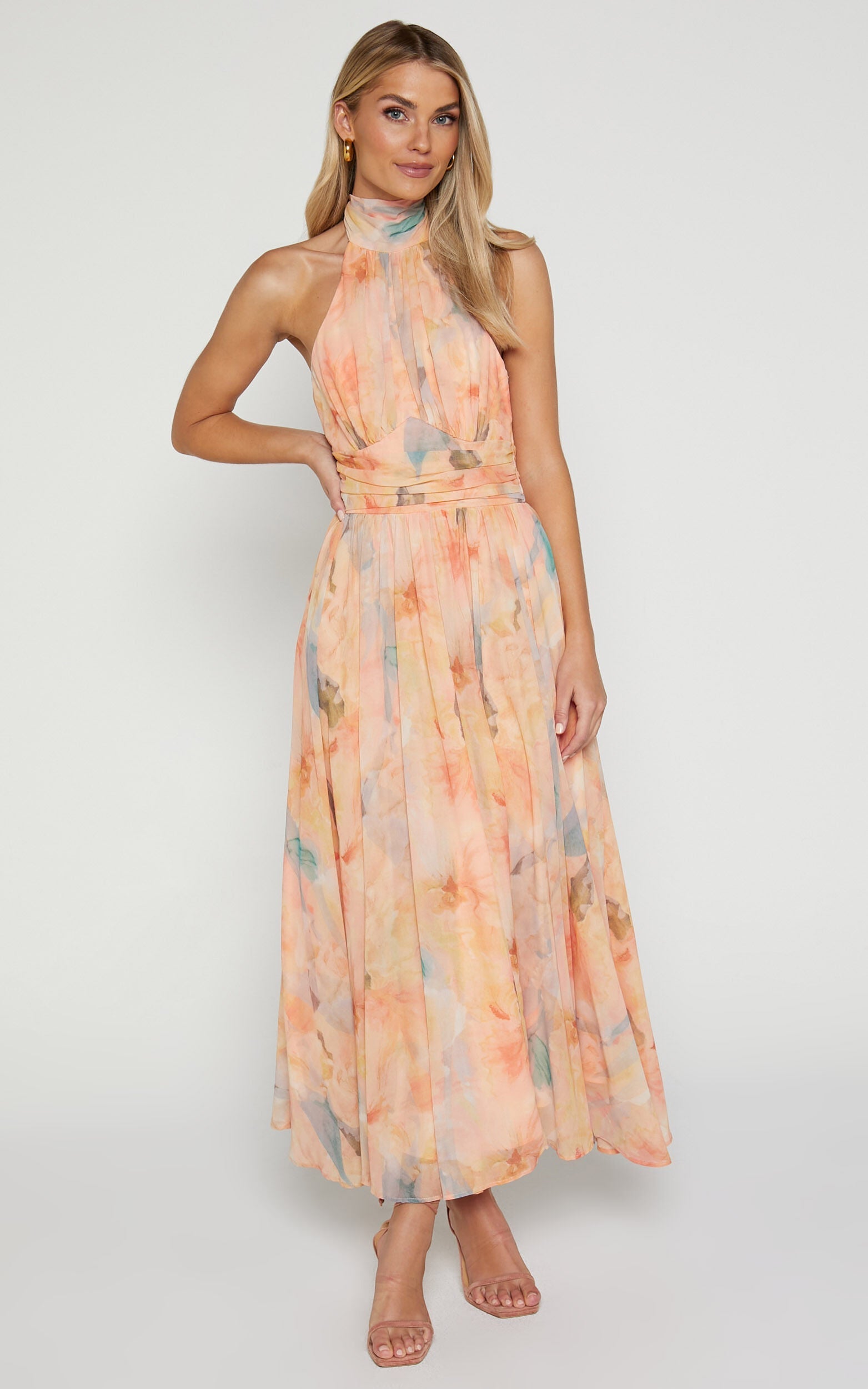 Antonella | Robe maxi élégante à dos nu