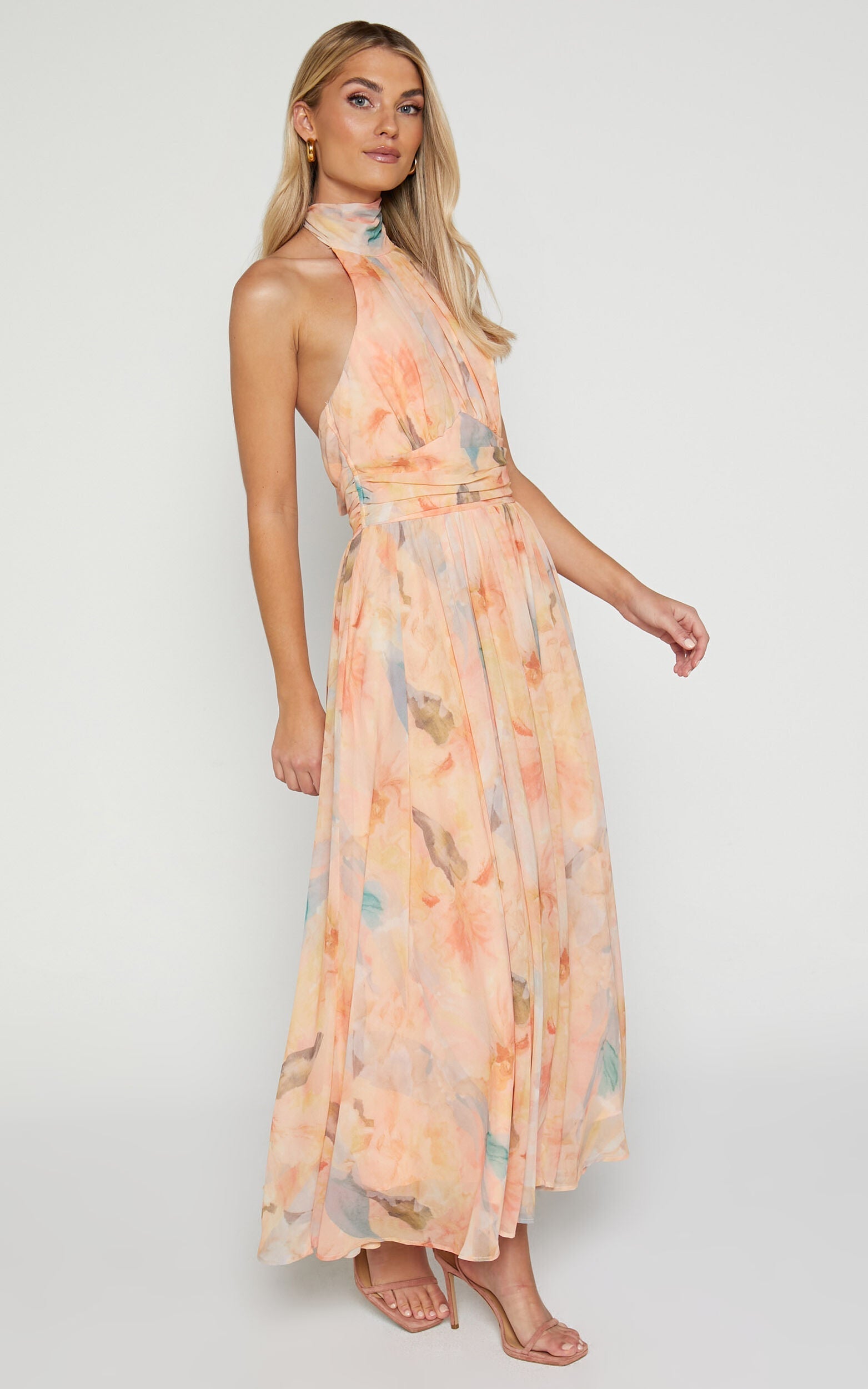 Antonella | Robe maxi élégante à dos nu