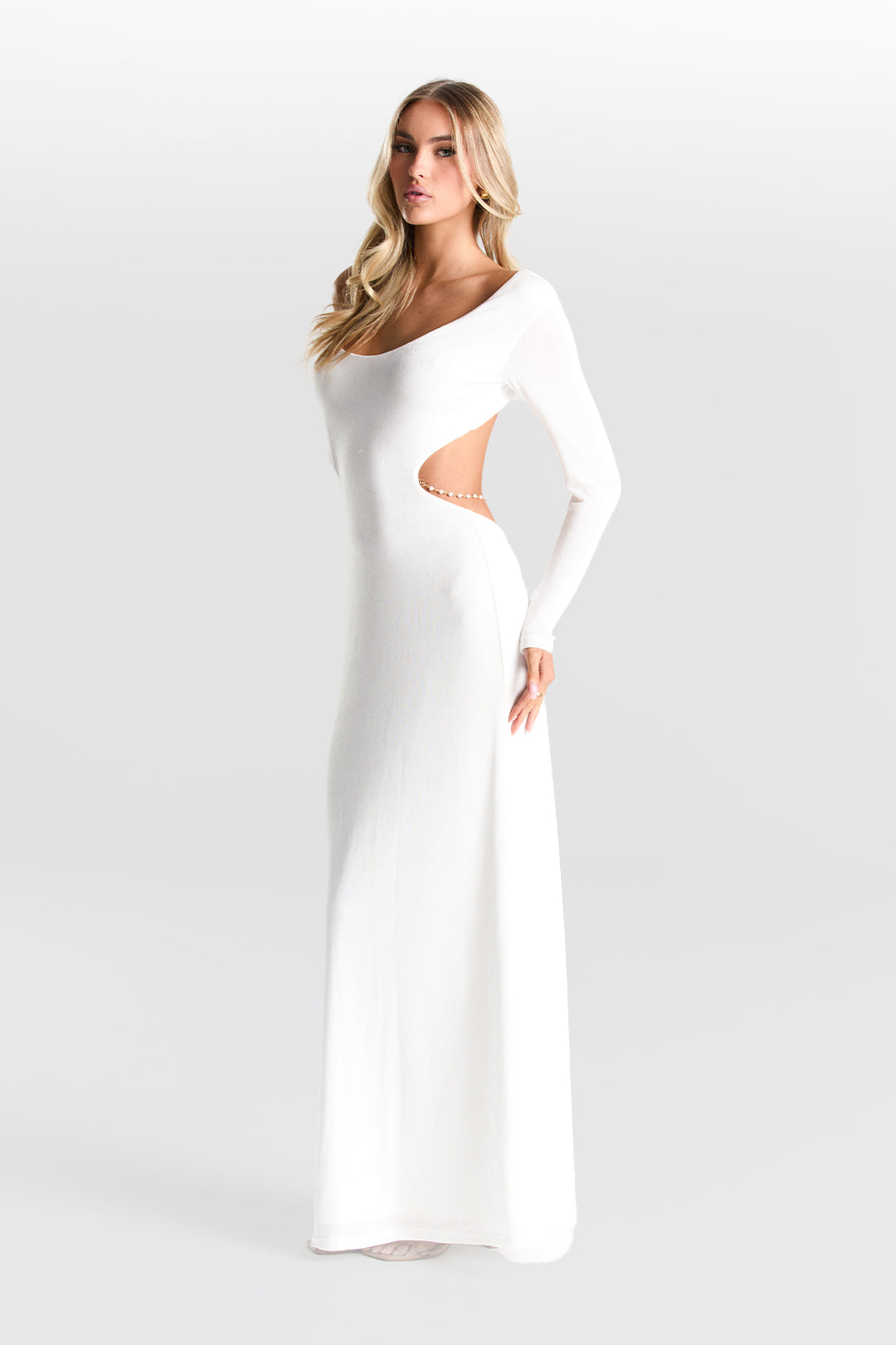 Robe Athena en Perle Blanche
