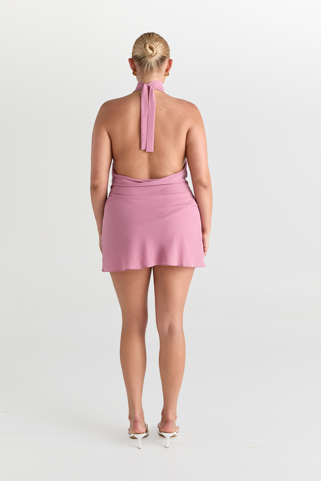 Robe Mini Faye en Rose