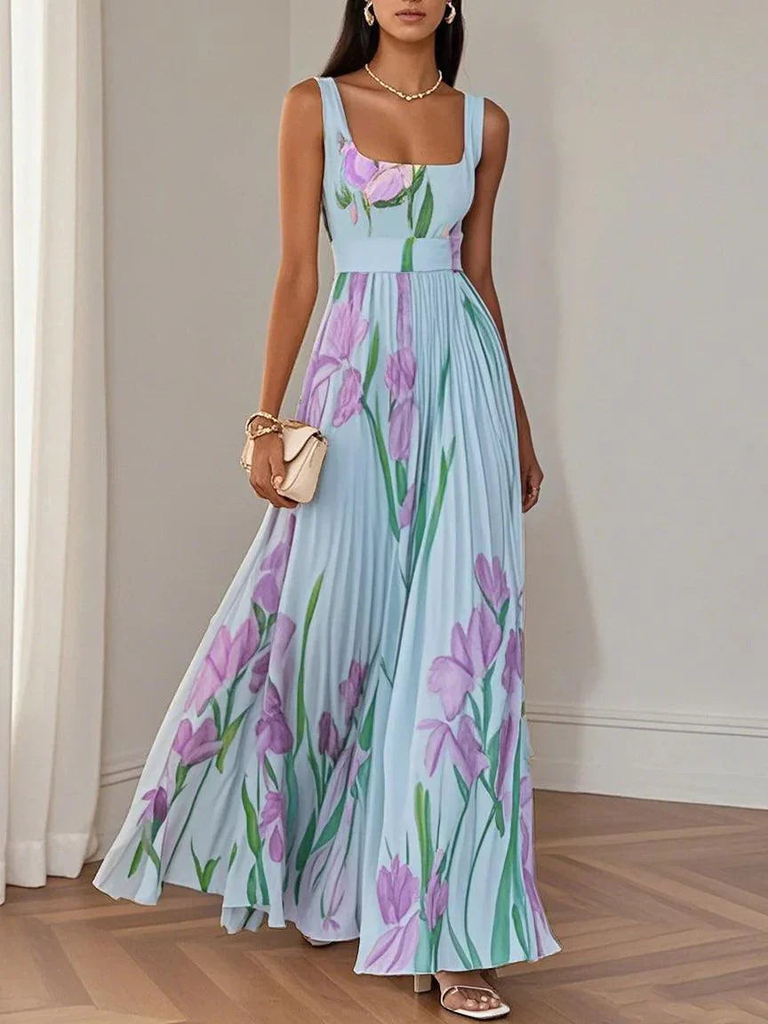 Liviana | Robe Maxi Plissée