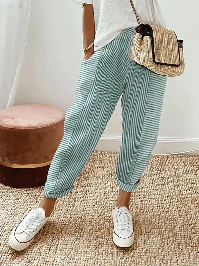 Lore | Pantalons rayés confortables